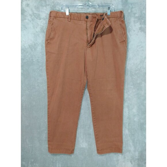 Banana Republic Pants Mens 38x30 Brown Athletic Fit Lived in Chino Stretch - Picture 1 of 9
